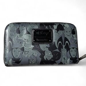 Disney Loungefly Villains Black Wallet